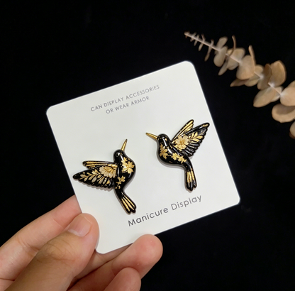 Handmade Mini Hummingbird Earring & Necklace Pendant Resin Mold