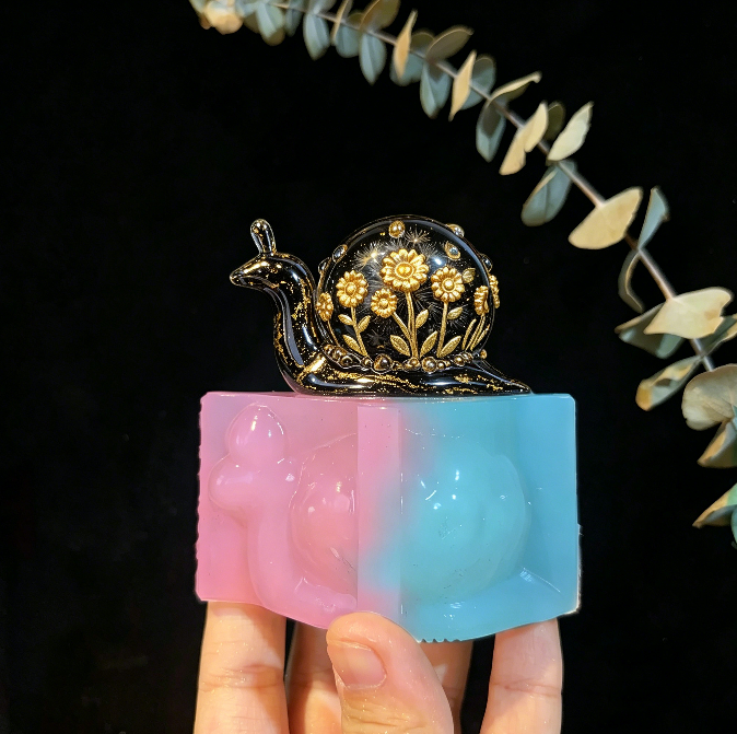 Handmade Mini Daisy Raindrop Snail Ball Ornament Resin Mold