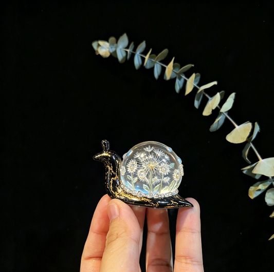 Handmade Mini Daisy Raindrop Snail Ball Ornament Resin Mold