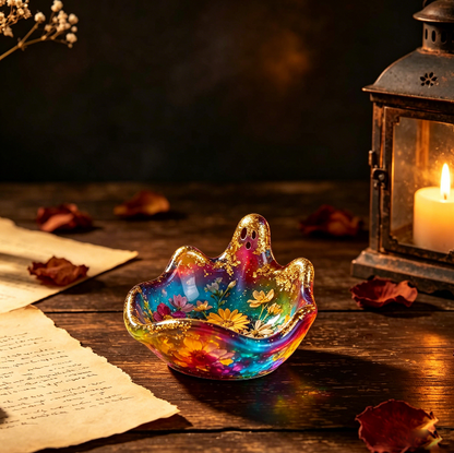 Cute Ghost Tray Storage Resin Mold DIY Jewelry Dish, Trinket Holder & Home Decor