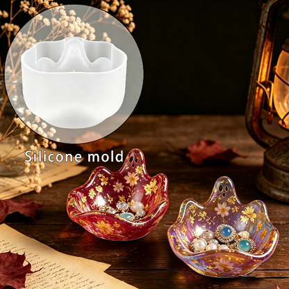 Cute Ghost Tray Storage Resin Mold DIY Jewelry Dish, Trinket Holder & Home Decor