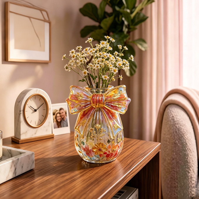 Bow Striped Vase Storage Resin Mold  | DIY Decorative Vase, Organizer & Aesthetic Home Decor