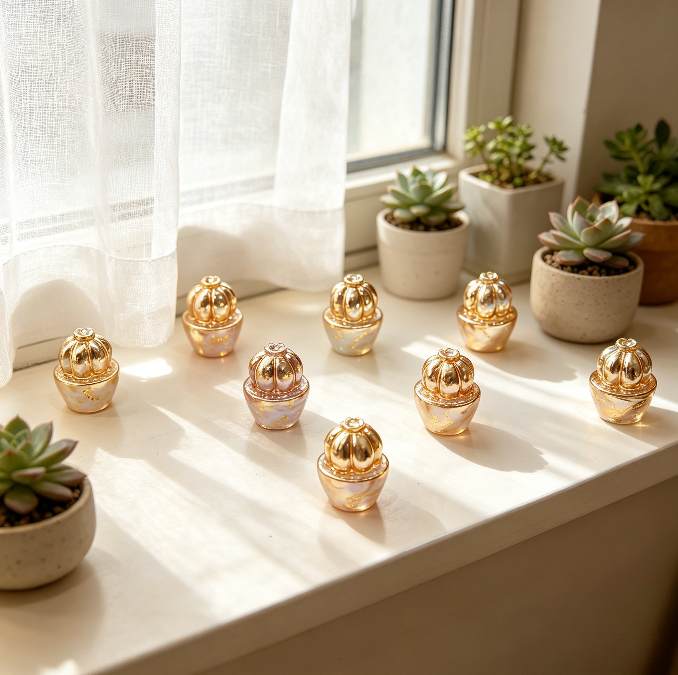 8-in-1 Cute Mini Cactus Resin Mold DIY Kawaii Figurines, Jewelry Charms & Mini Decor Craft Mold
