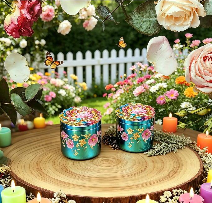 Rose Storage Jar Resin Mold