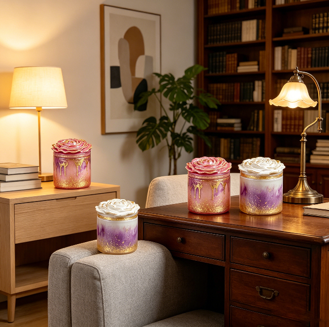 Rose Storage Jar Resin Mold