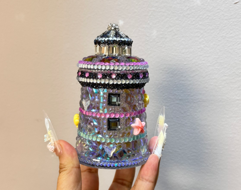 Handmade Diamond Lighthouse Storage Jar Resin Mold DIY Crystal Jar, Jewelry Box & Ocean-Themed Home Decor