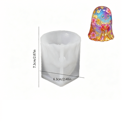 4PCS Cute Ghost Resin Mold Set