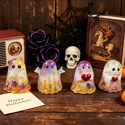 4PCS Cute Ghost Resin Mold Set
