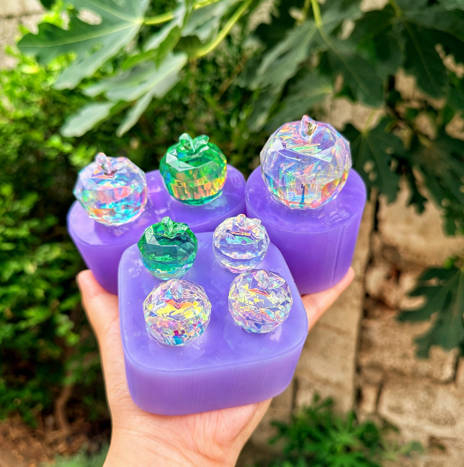 Handmade Crystal Apple Resin Mold