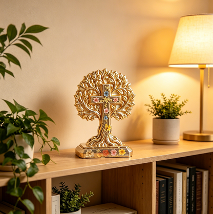 Tree of Life Cross Faith Ornament Resin Mold