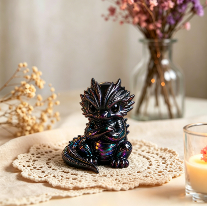 Cute Chubby Dragon Figurine Resin Mold Set