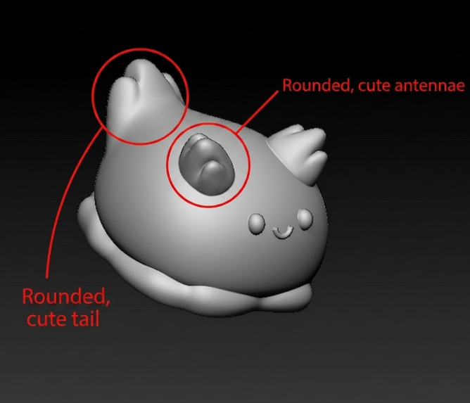 Handmade Large Cute Sea Slug Figurine Resin Mold