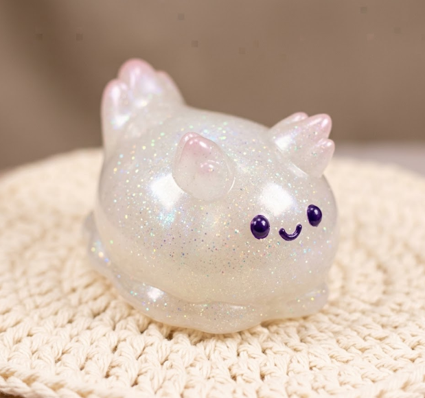 Handmade Large Cute Sea Slug Figurine Resin Mold