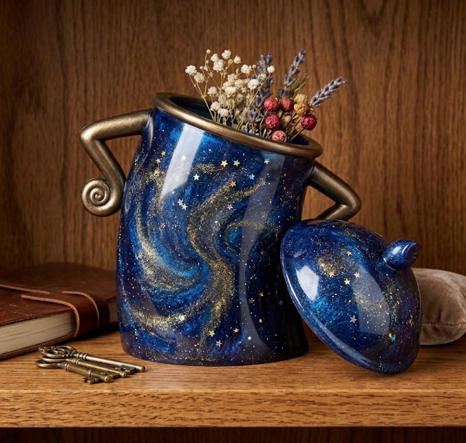 Handmade Attitude Storage Jar Resin Mold