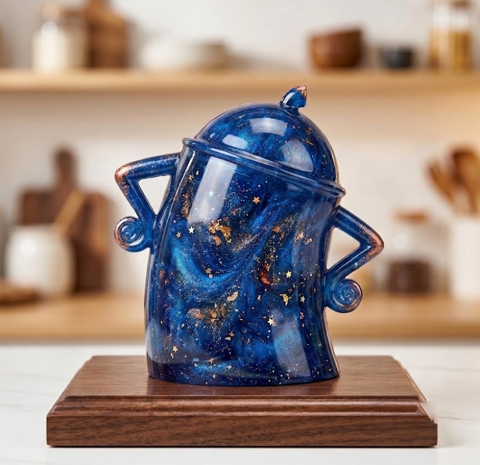 Handmade Attitude Storage Jar Resin Mold
