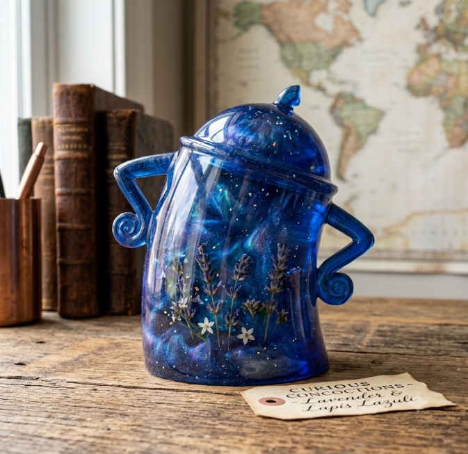 Handmade Attitude Storage Jar Resin Mold