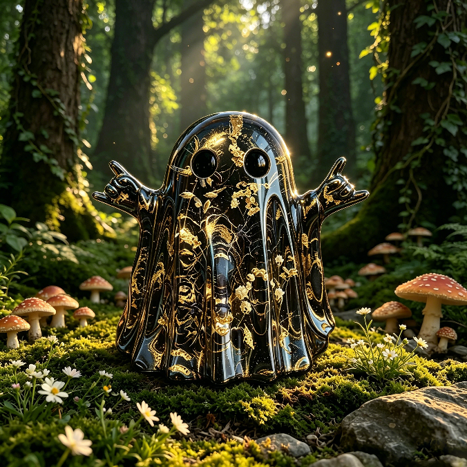Rock Hand Ghost Figurine Resin Mold