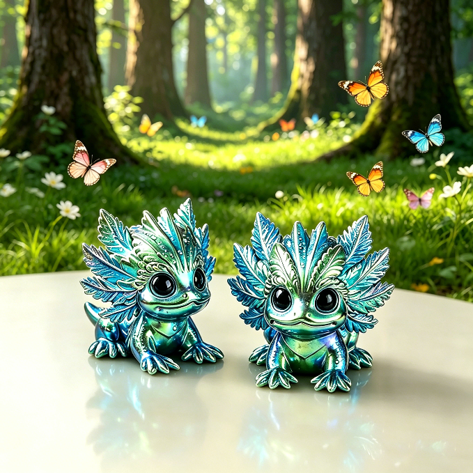 Cute Axolotl Figurine Resin Mold
