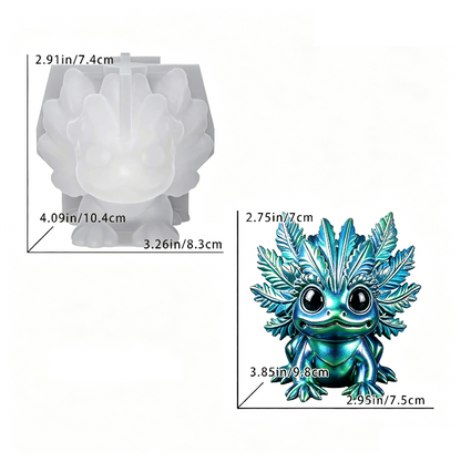 Cute Axolotl Figurine Resin Mold