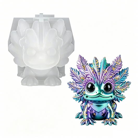 Cute Axolotl Figurine Resin Mold