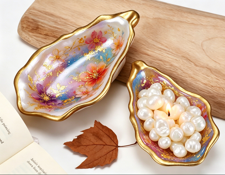 Oyster Shell Trinket Dish Resin Mold
