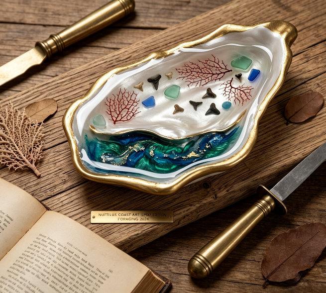 Oyster Shell Trinket Dish Resin Mold
