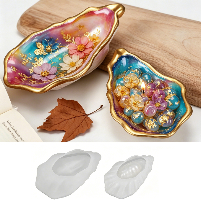 Oyster Shell Trinket Dish Resin Mold