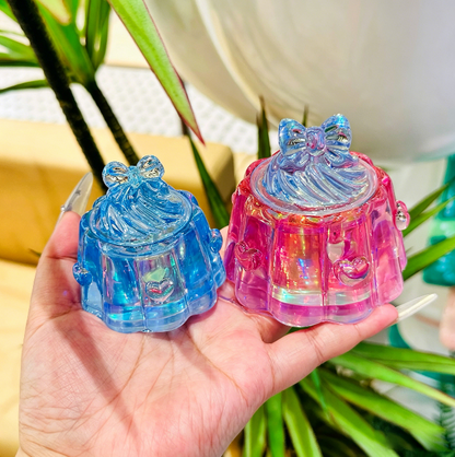Handmade Cute Bow Ice Cream Pudding Jar Resin Mold
