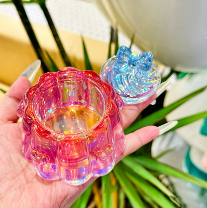 Handmade Cute Bow Ice Cream Pudding Jar Resin Mold
