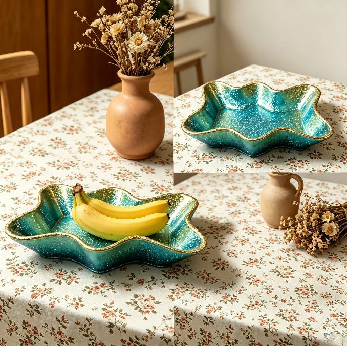 Large Wavy Tray Resin Mold
