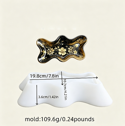 Large Wavy Tray Resin Mold