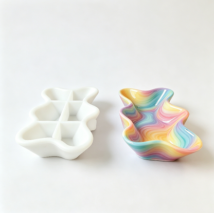Large Wavy Tray Resin Mold