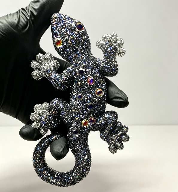 [VIP EXCLUSIVE] Handmade Diamond Lizard Figurine Resin Mold