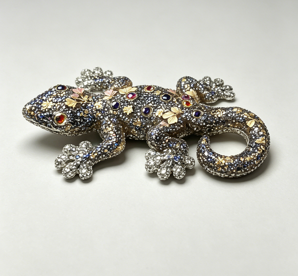 [VIP EXCLUSIVE] Handmade Diamond Lizard Figurine Resin Mold