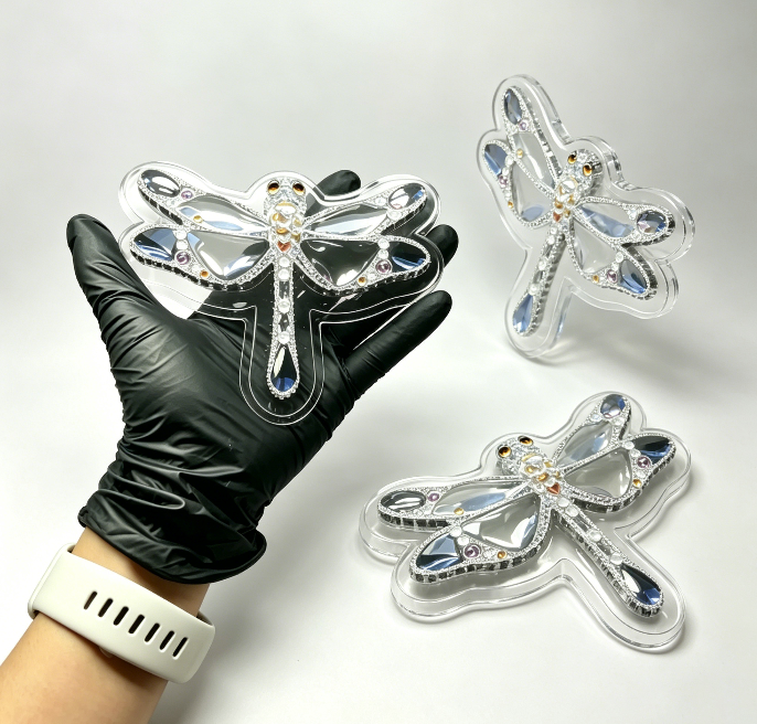 [VIP EXCLUSIVE]Handmade Diamond Dragonfly Figurine Resin Mold