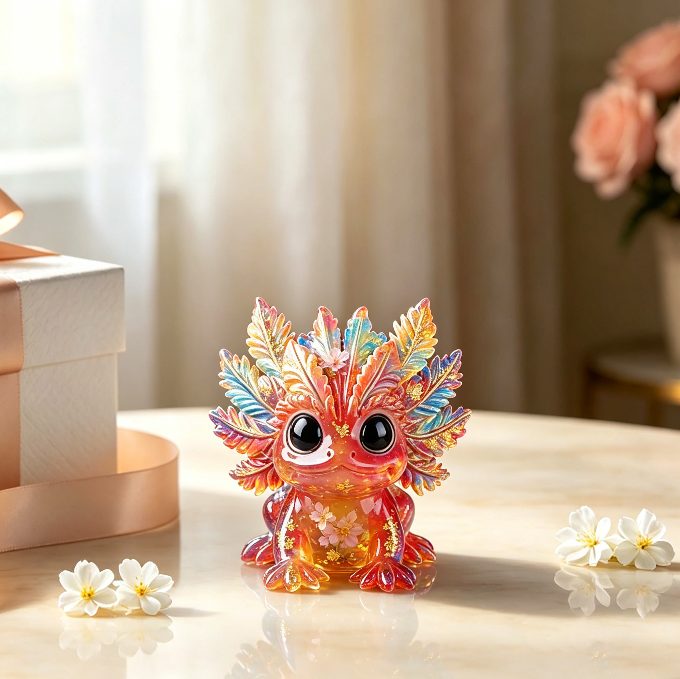 Cute Axolotl Figurine Resin Mold