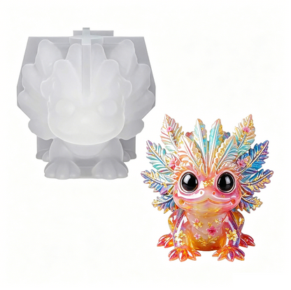 Cute Axolotl Figurine Resin Mold