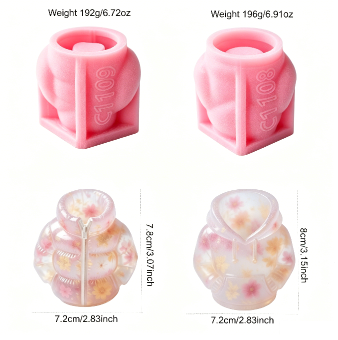 Hoodie &Cotton Jacket Pencil Holder Storage Resin Mold