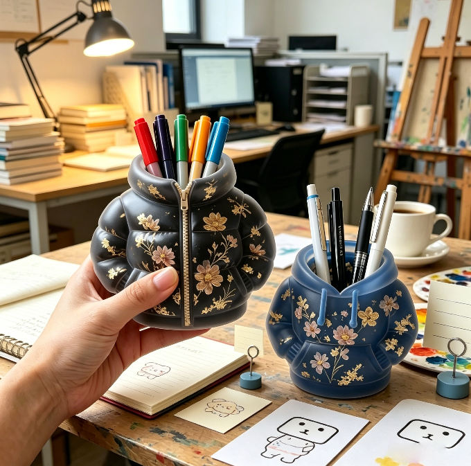 Hoodie &Cotton Jacket Pencil Holder Storage Resin Mold