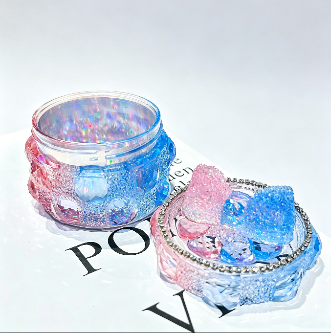 Handmade Diamond  Pudding Jar Resin Mold