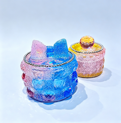 Handmade Diamond  Pudding Jar Resin Mold