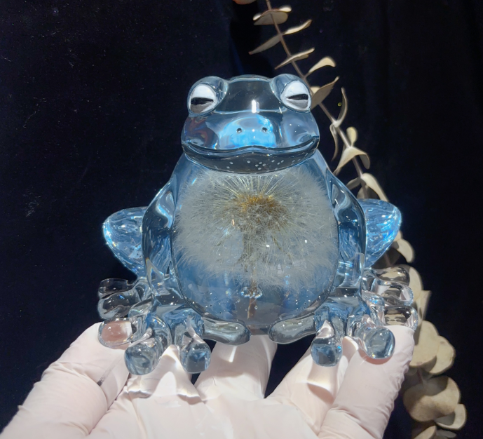 Handmade Chubby Frog Figurine Resin Mold