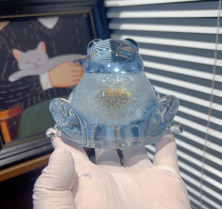 Handmade Chubby Frog Figurine Resin Mold