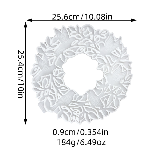 Bird Wreath Suncatcher Wall Hanging Resin Mold