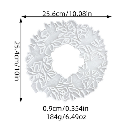 Bird Wreath Suncatcher Wall Hanging Resin Mold