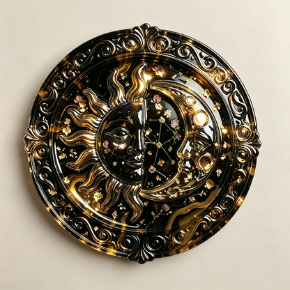 Sun & Moon Dish Storage Resin Mold