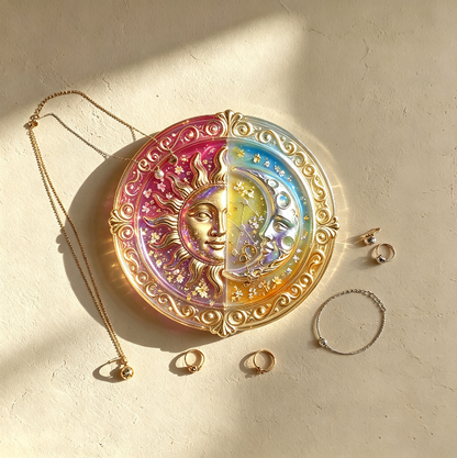 Sun & Moon Dish Storage Resin Mold