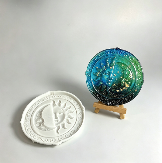 Sun & Moon Dish Storage Resin Mold