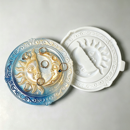 Sun & Moon Dish Storage Resin Mold