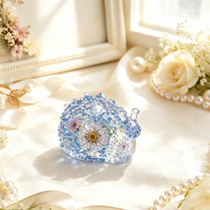 Crystal Cluster Snail Figurine Resin Mold
